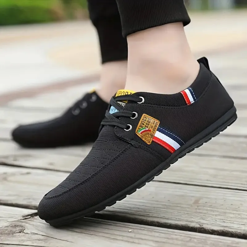 Slip-On Loafer voor heren - Lichtgewicht & ademende Canvas schoenen, comfortabel & anti-slip