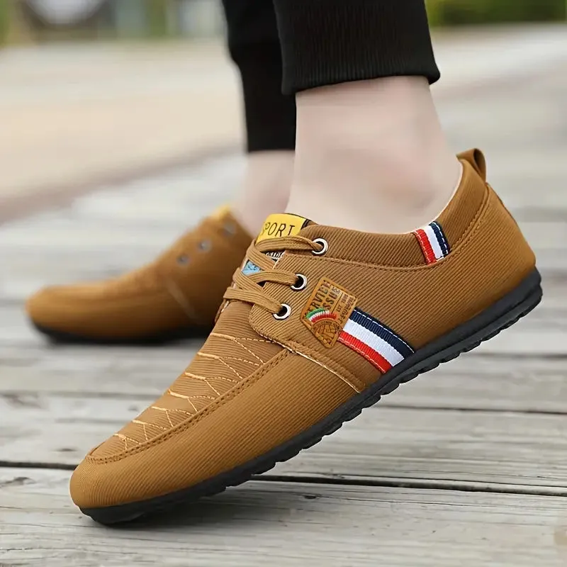 Slip-On Loafer voor heren - Lichtgewicht & ademende Canvas schoenen, comfortabel & anti-slip
