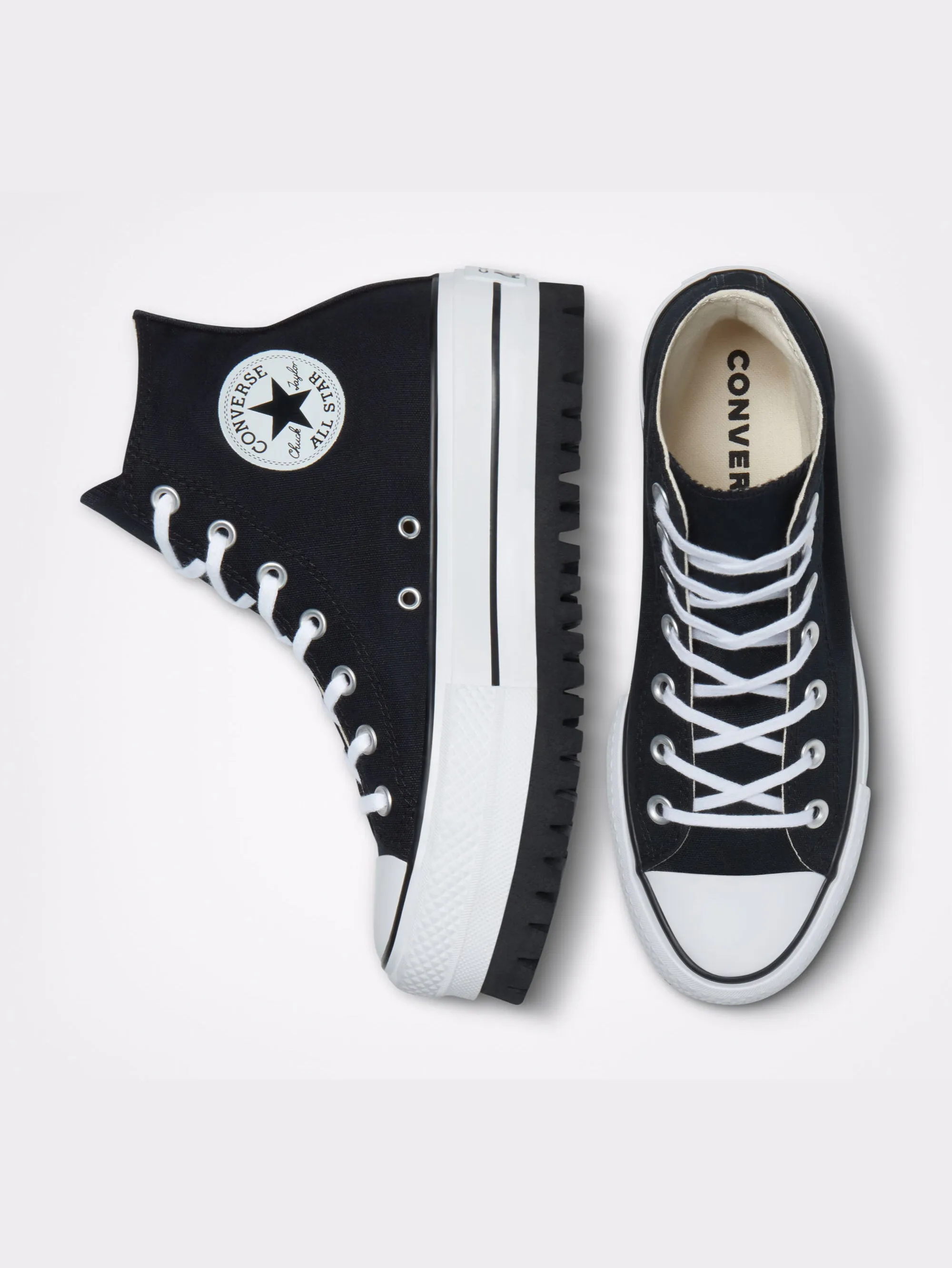 Sneakers con Suola Scanalata Nero
