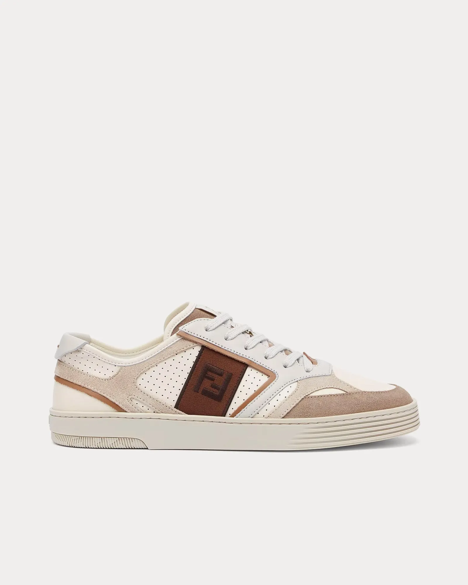 Step Leather Beige Low Top Sneakers
