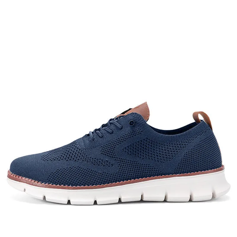 Super Comfy breathable Orthopedic Mesh Sneakers For Wide Feet - Dark Blue