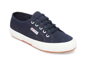 Superga 2750 Cotu Classic Unisex Lace Up Fashion Shoe Sneaker White Navy Canvas (41 (US Men's 8, US Women's 9.5) Medium, NAVY)
