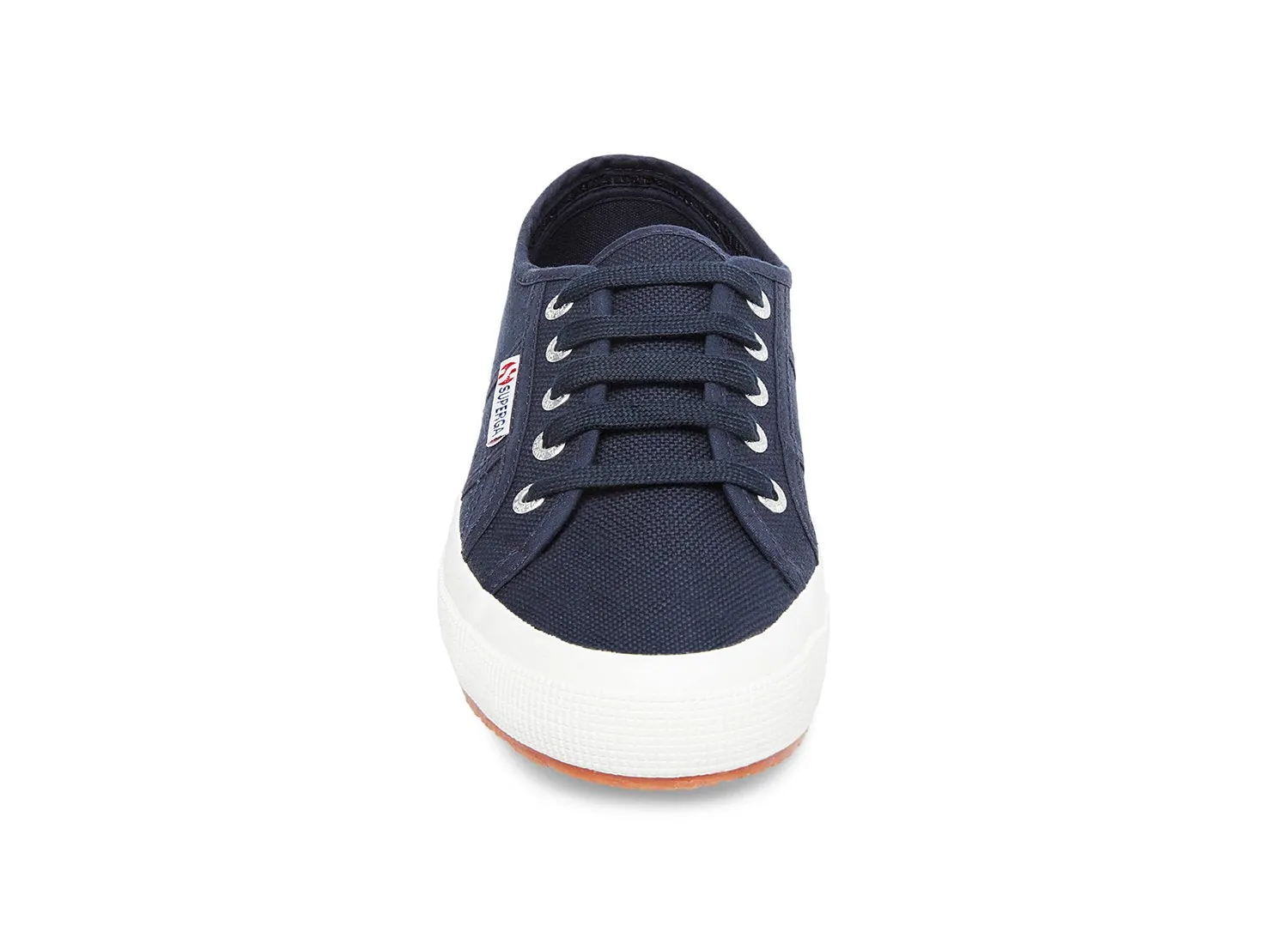 Superga 2750 Cotu Classic Unisex Lace Up Fashion Shoe Sneaker White Navy Canvas (41 (US Men's 8, US Women's 9.5) Medium, NAVY)