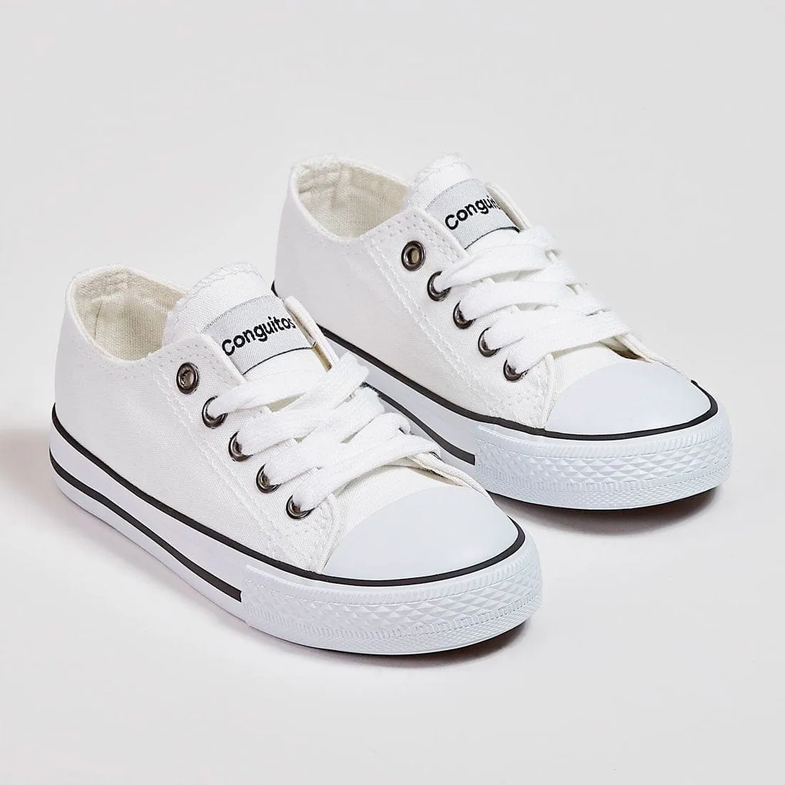 Unisex Canvas White Sneakers