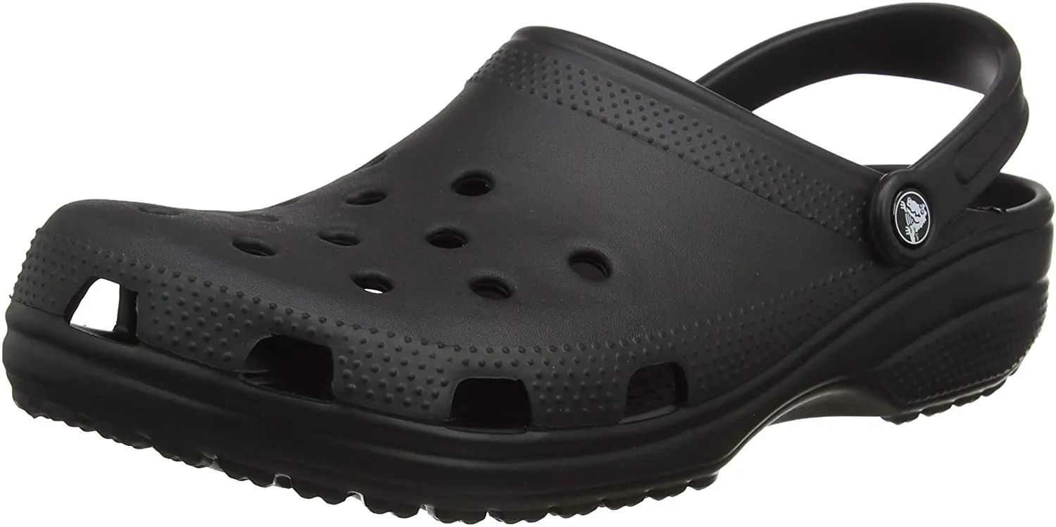 Unisex Crocs Classic Clog|Comfortable Slip on Casual Water Shoe Black