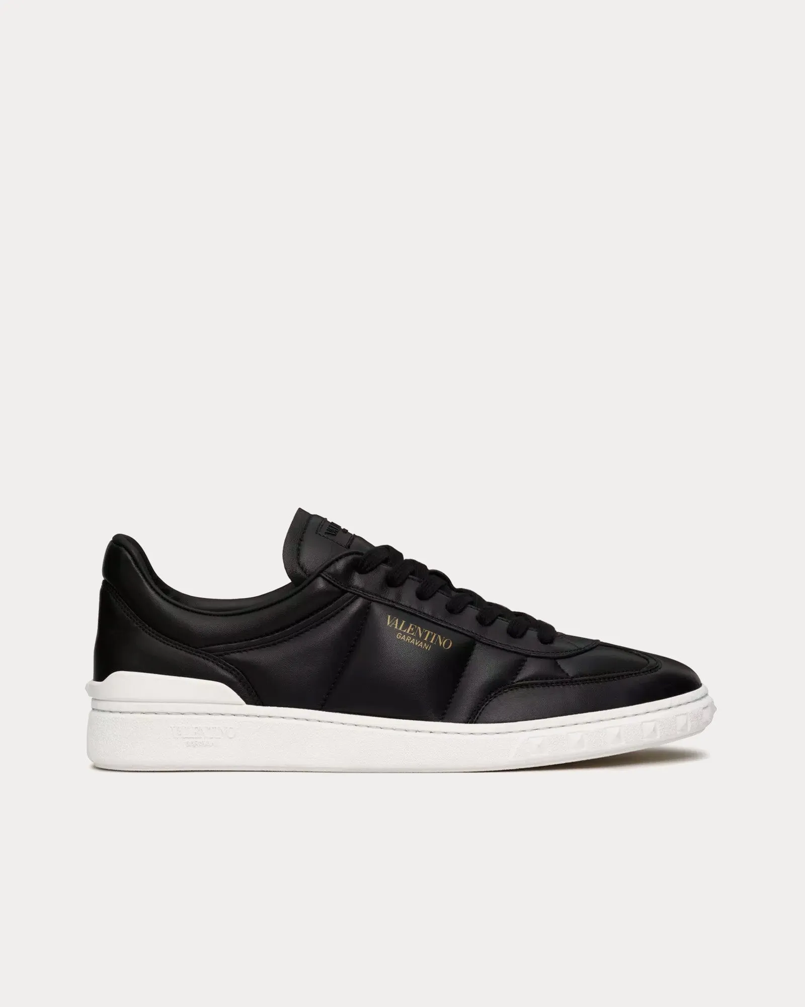 Upvillage Nappa Leather Black Low Top Sneakers