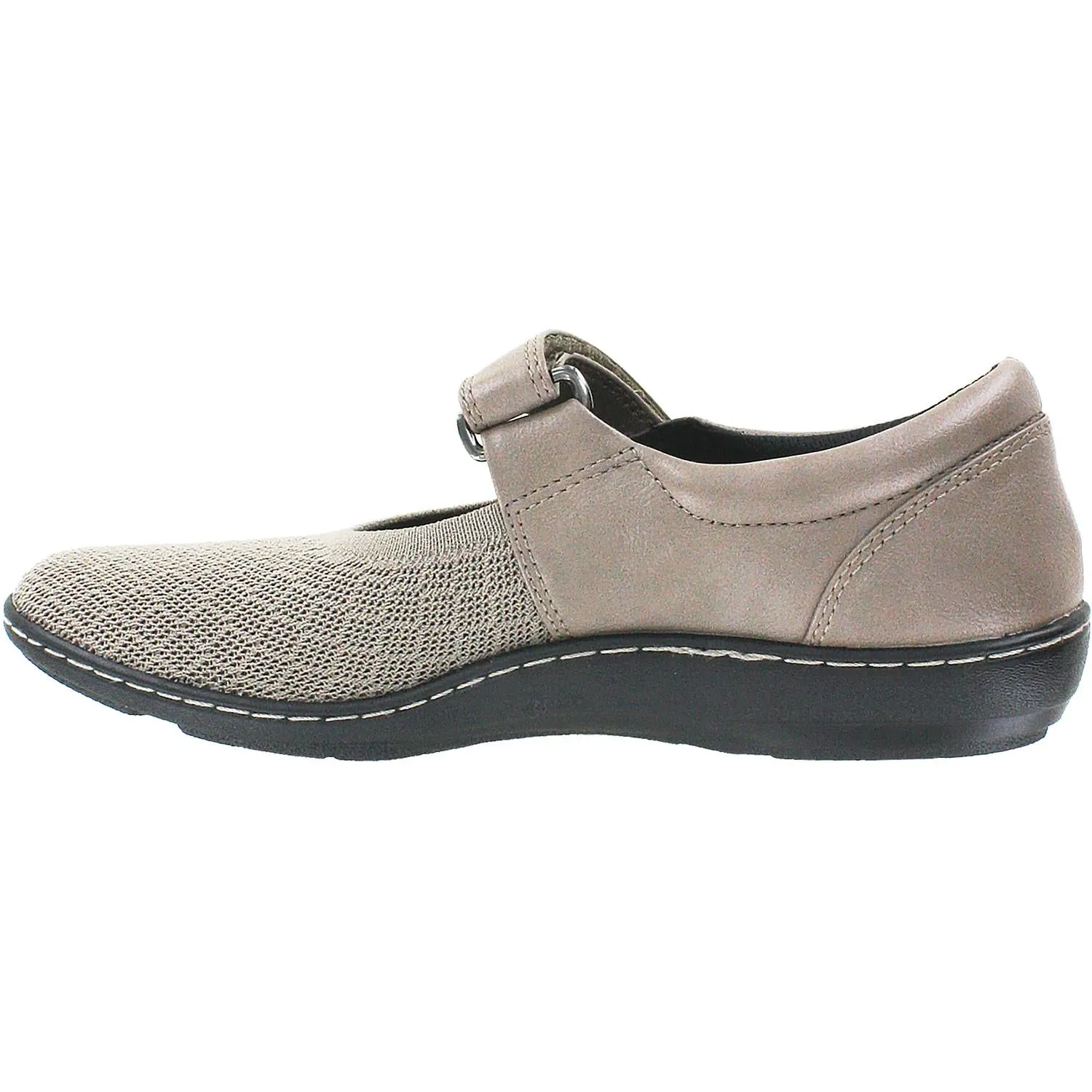 Women's Aetrex Helen Knit Taupe Grey Fabric