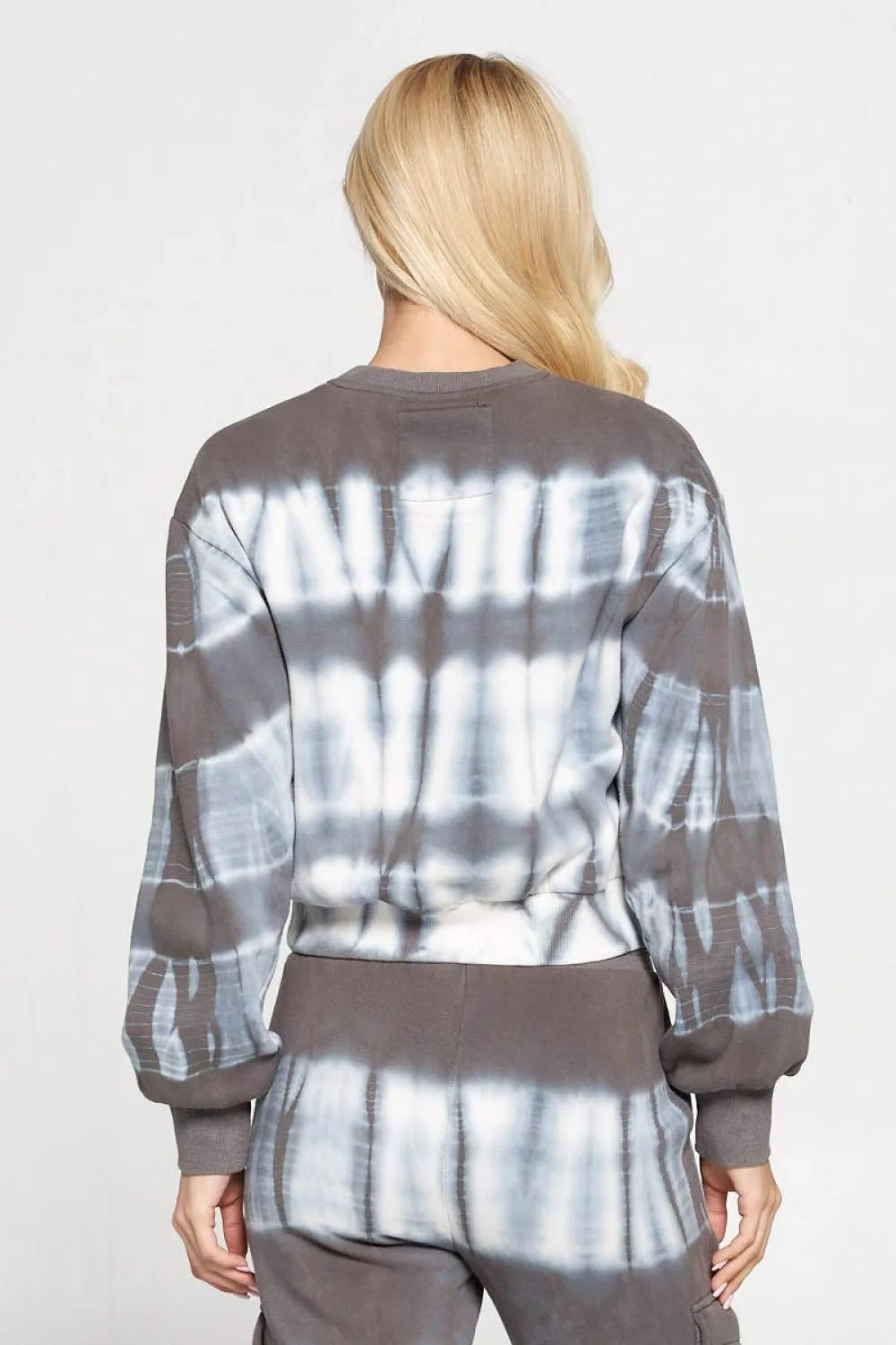 Women's Tie Dye Casual Cotton Pullon Sweatshirt Tops