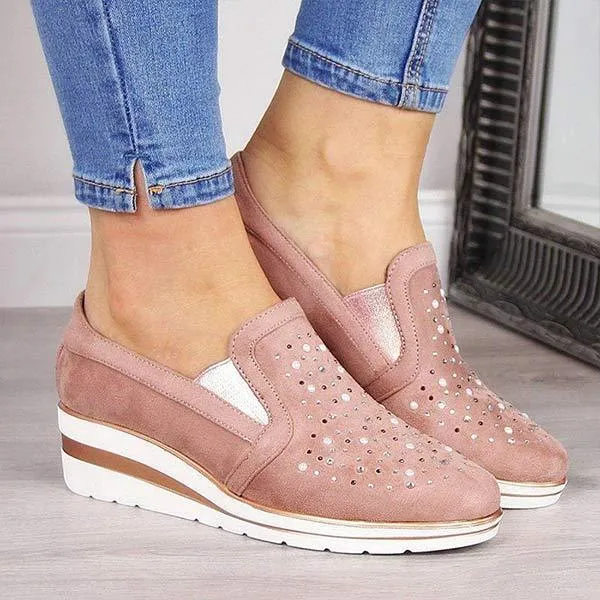 Women'S Wedge Slip-On Sneakers 76025968C