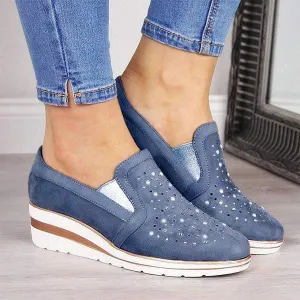 Women'S Wedge Slip-On Sneakers 76025968C