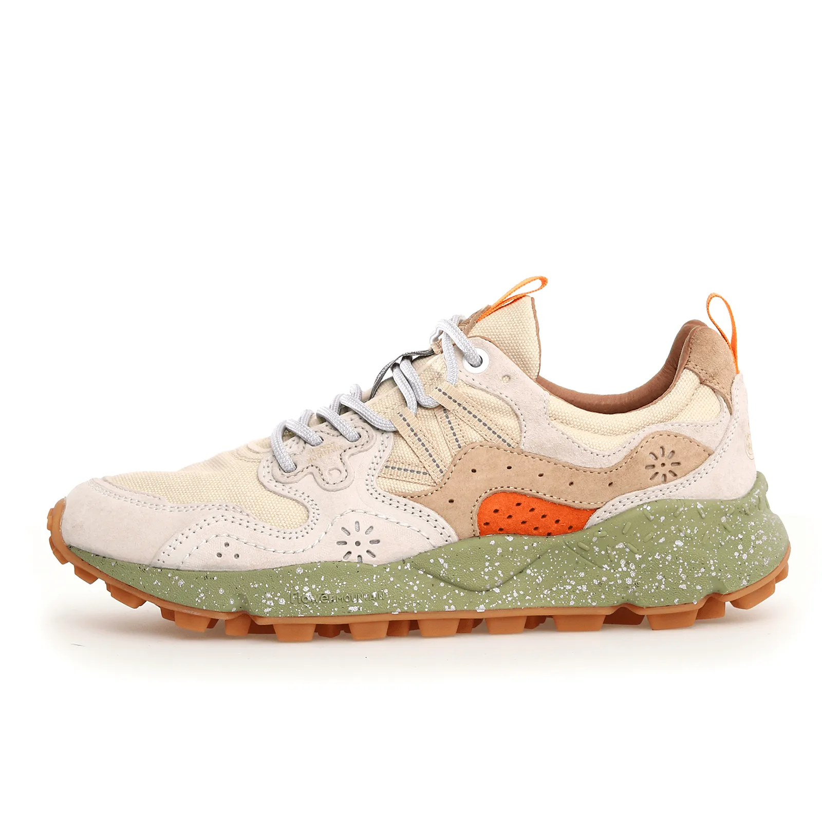 Yamano 3 Suede/Canvas Milk-Beige